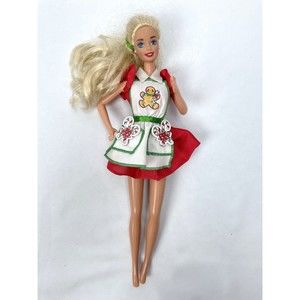 Barbie Holiday‎ Treats Special Edition Doll 1997 Apron Gingerbread Blonde